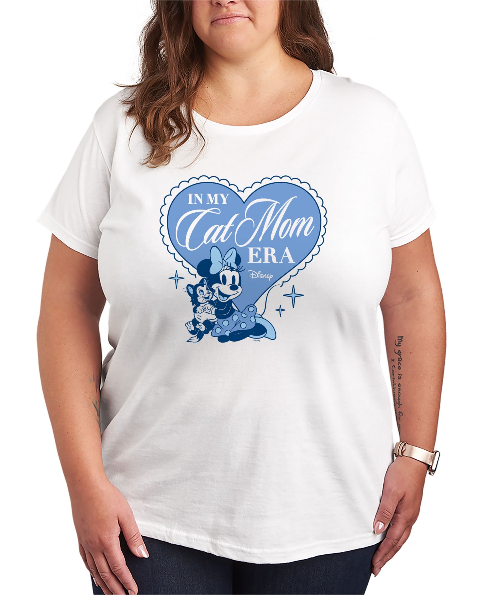 Мужская футболка Hybrid Apparel Plus Size Disney in My Cat Mom Era Minnie Short-Sleeve Graphic
