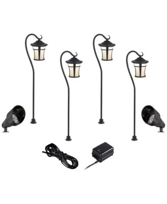 John Timberland Carriage 23" High Mission Outdoor Path and Spotlight Complete Landscape Kit Porch LED Bulb