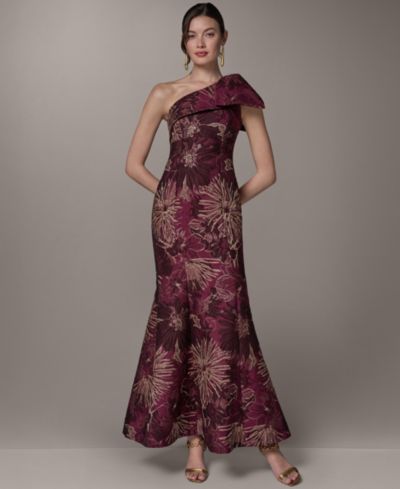 Платье Donna Karan New York Women's Jacquard с одной лямкой, длинное, Женское
