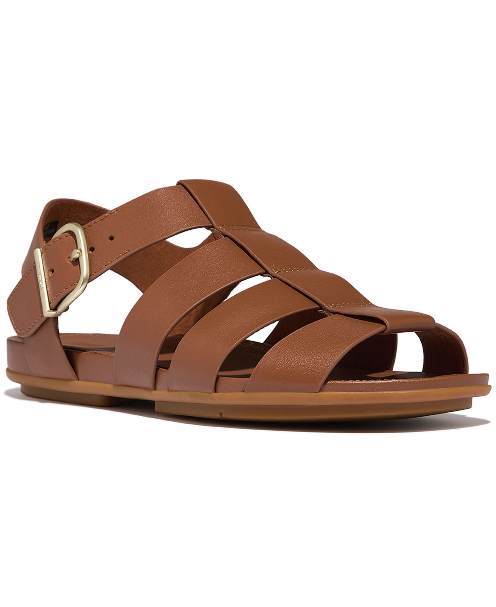 FitFlop Women's Gracie Leather Fisherman Flat Sandals