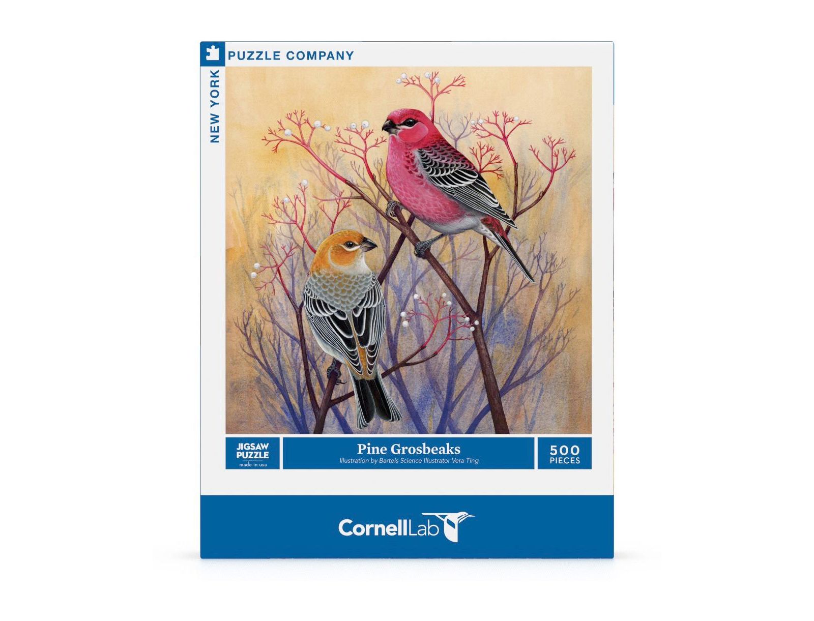 New York Puzzle Company Пазл Pine Grosbeaks 500 деталей
