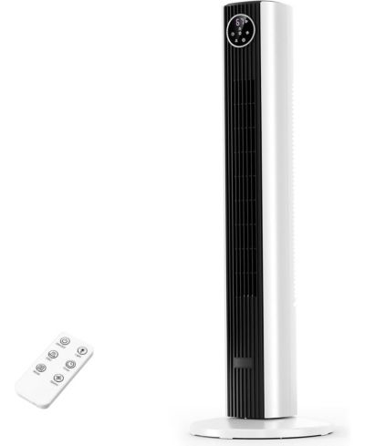 Вентилятор-башня Cowsar 36", 85degree(s) Oscillating, Quiet, 3 Speeds, 4 Modes, Remote