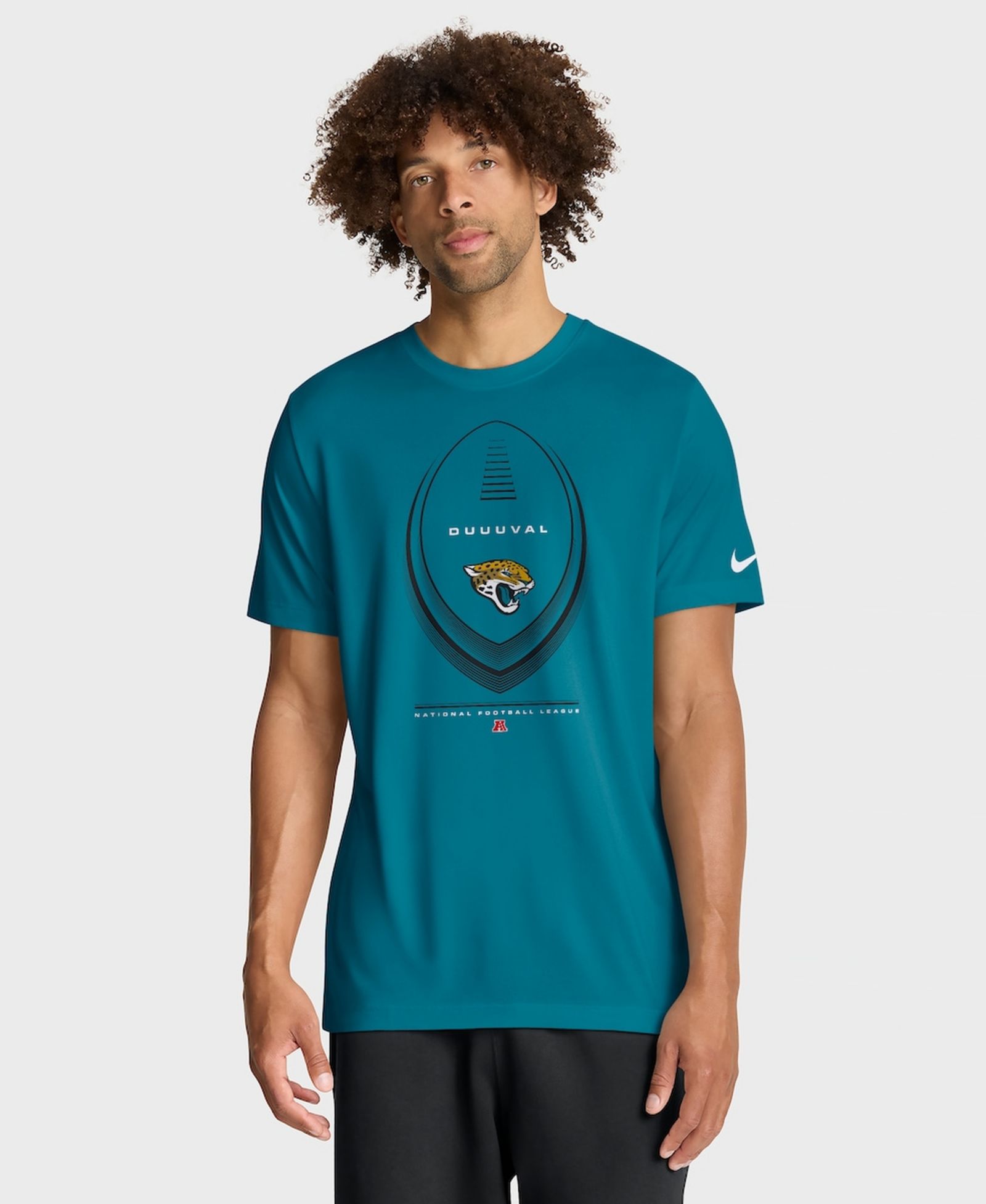 Мужской Nike Teal Jacksonville Jaguars Legend Icon Dri-FIT T-Shirt