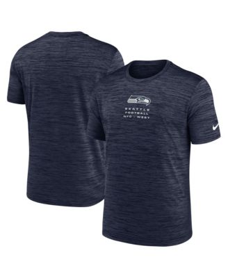 Nike Men's College Navy Seattle Seahawks Velocity Ball Carrier Dri-FIT T-Shirt
