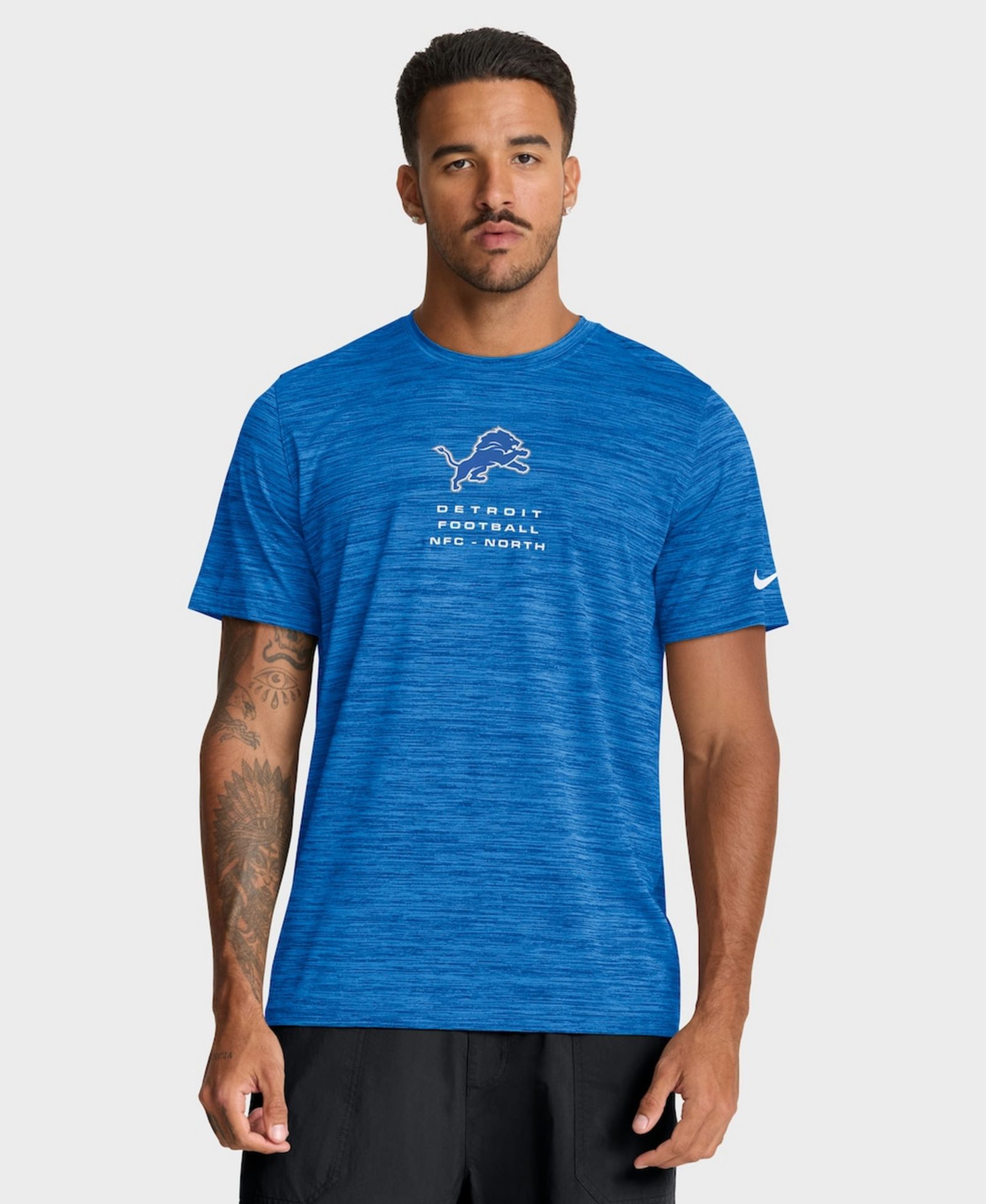 Nike Мужская футболка Detroit Lions Velocity Ball Carrier Dri-FIT, синяя