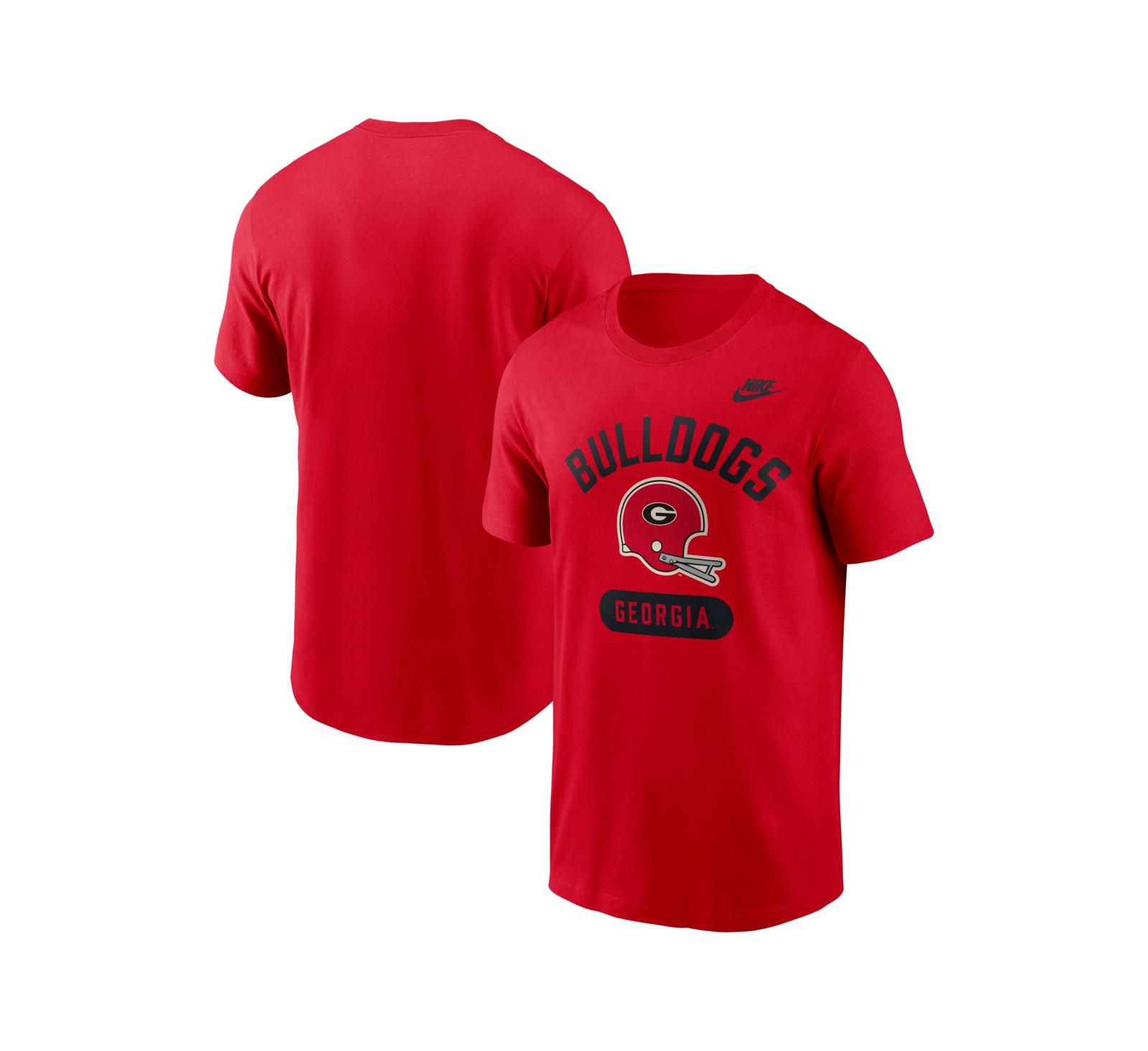 Nike Men's Red Georgia Bulldogs Legacy Arch Helmet T-Shirt