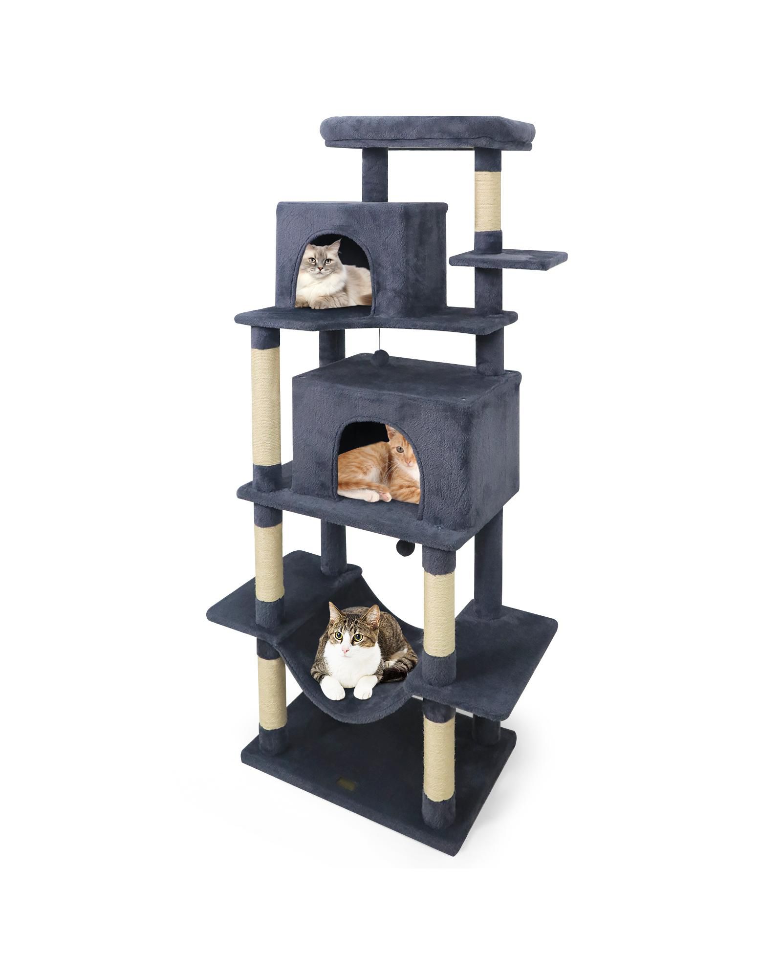COZITO Cat Tree 70 inch Tall Multi-Level Tower for Indoor Cats