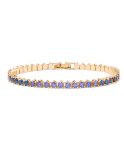 brook & york Gold-Tone Plated Isabella Ombre Birthstone Tennis Bracelet