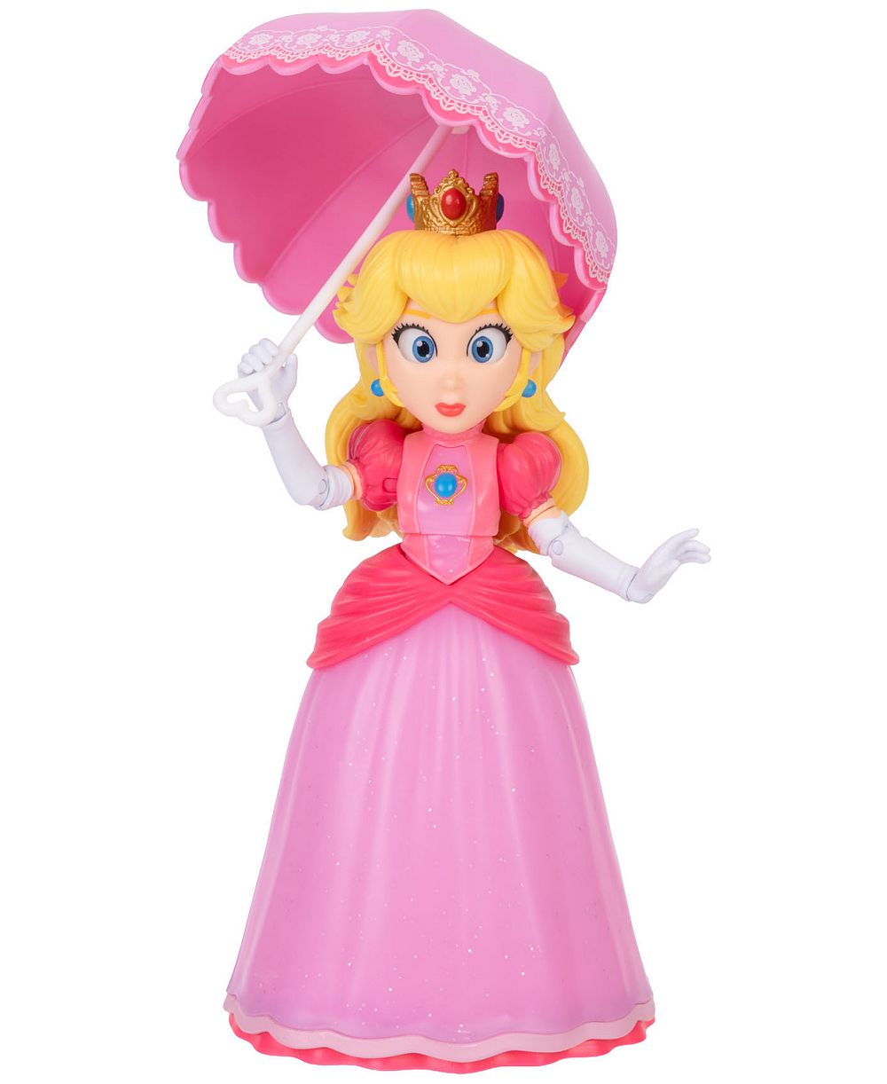 SUPER MARIO Princess Peach 5" 3-Piece Action Figure, Ages 3+