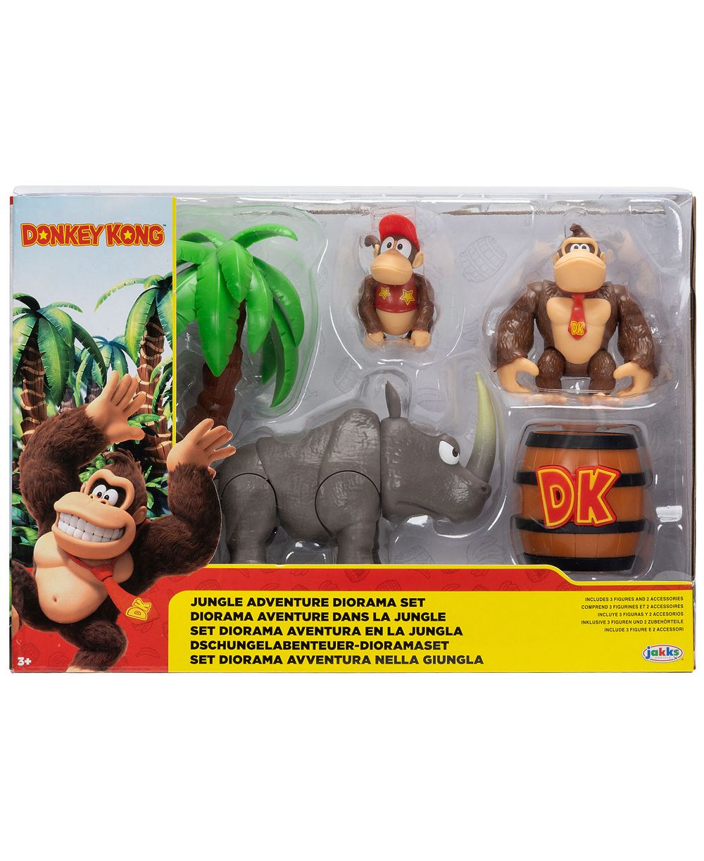 Donkey Kong Adventure Diorama набор из 5 предметов, возраст 3+