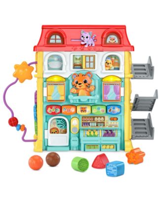 VTech Up & Down Activity Town Interactive Learning Activity Center with Shapes, Colors, Letters & Fine Motor Play