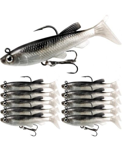 Rigged swim baits-10pcs-3.15inch(1)