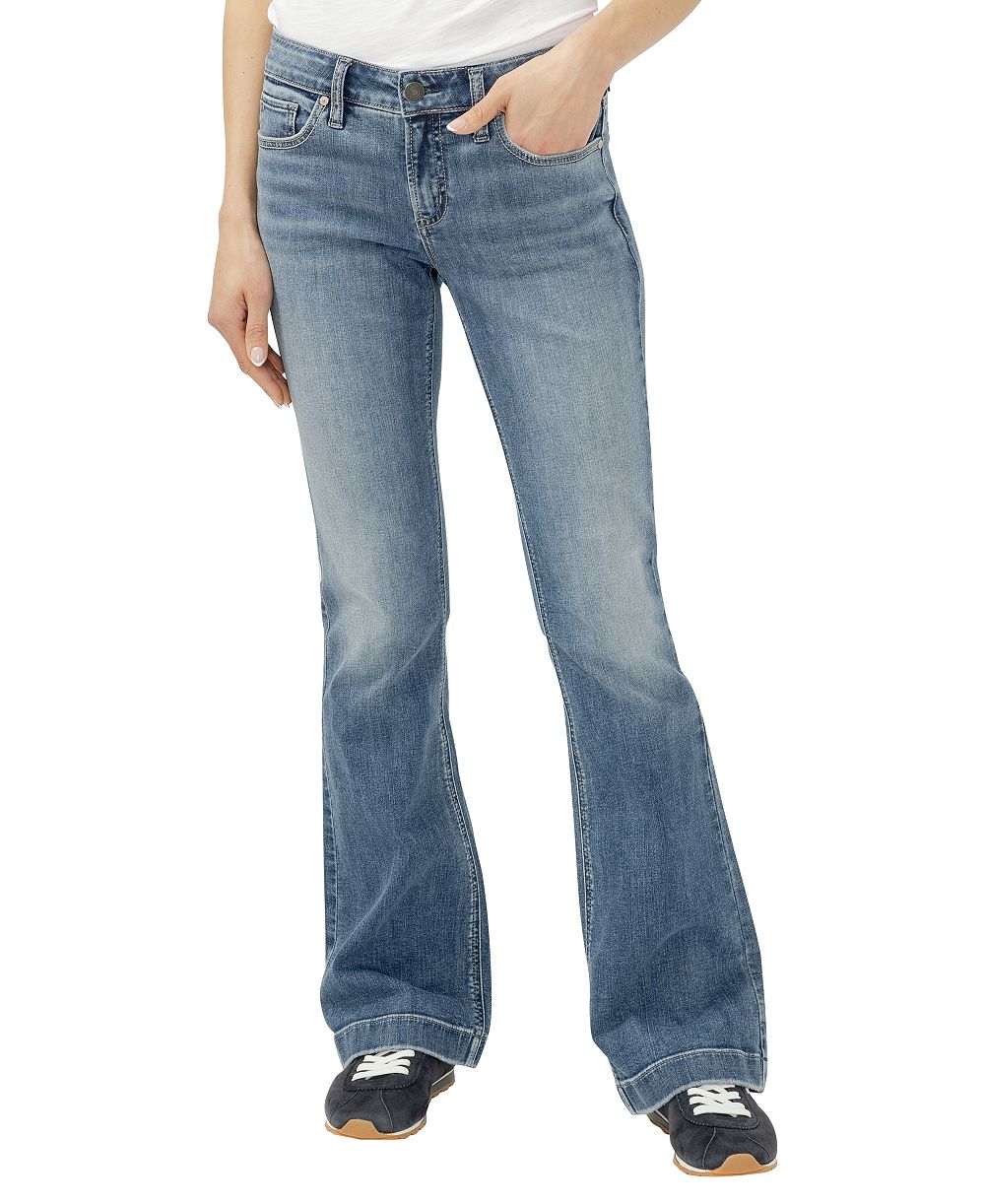 Silver Jeans Co. Women's Elyse Mid-Rise Bootcut Jeans