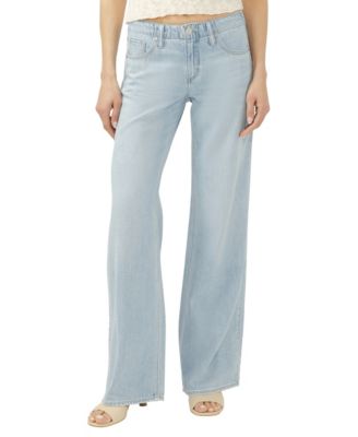 Женские джинсы Silver Jeans Co. Women's Suki Mid Rise Curvy Fit Wide-Leg