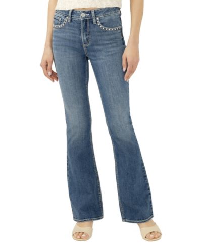Silver Jeans Co. Женские джинсы Avery с высокой посадкой и расклешенными штанинами