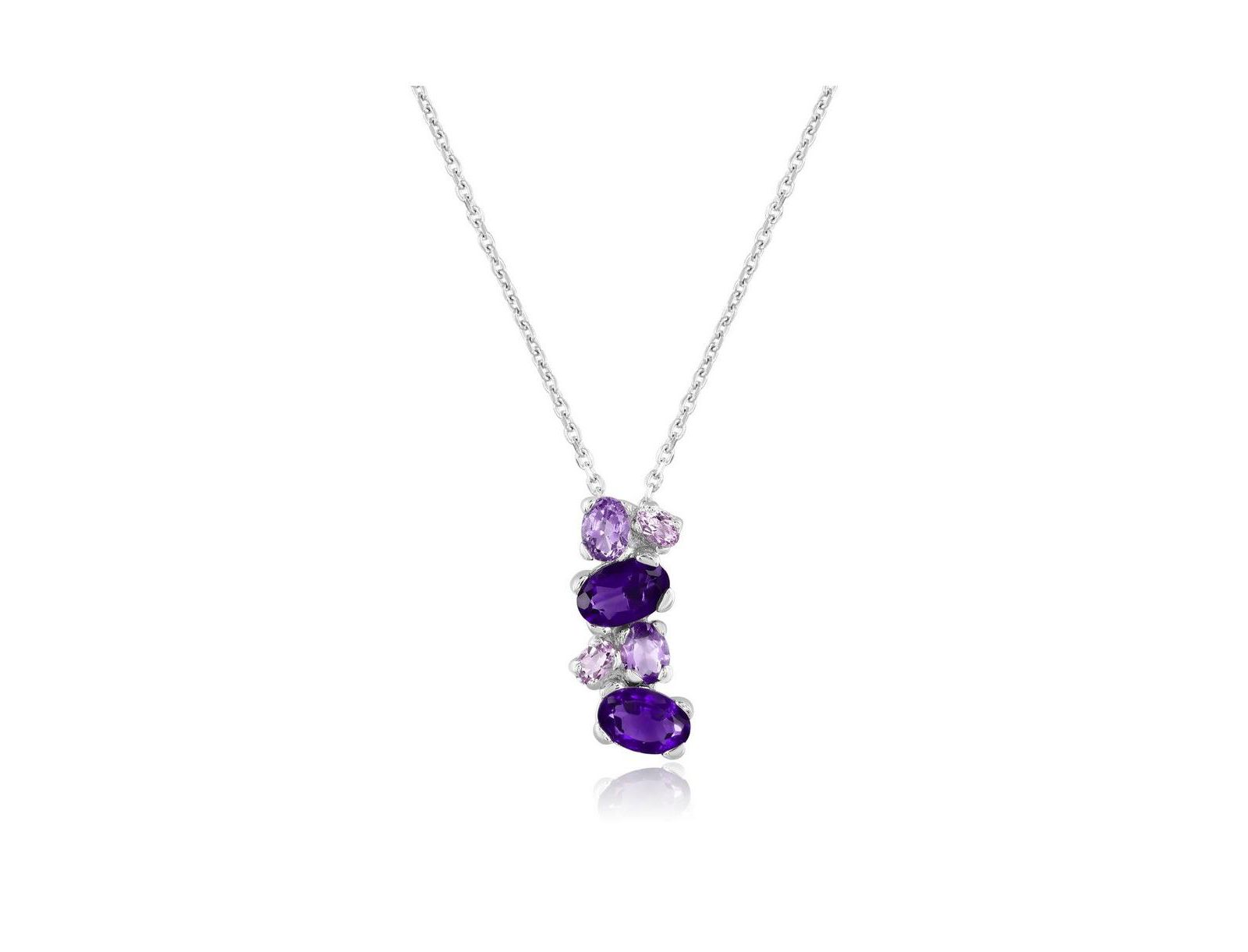 Кольцо Simona Multi Gemstone Oval из стерлингового серебра