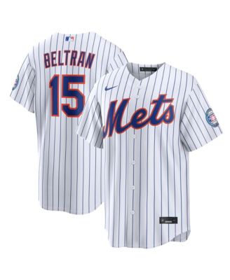 Nike Men's Carlos Beltran White New York Mets Home Replica 2026 Hall of Fame Patch Jersey