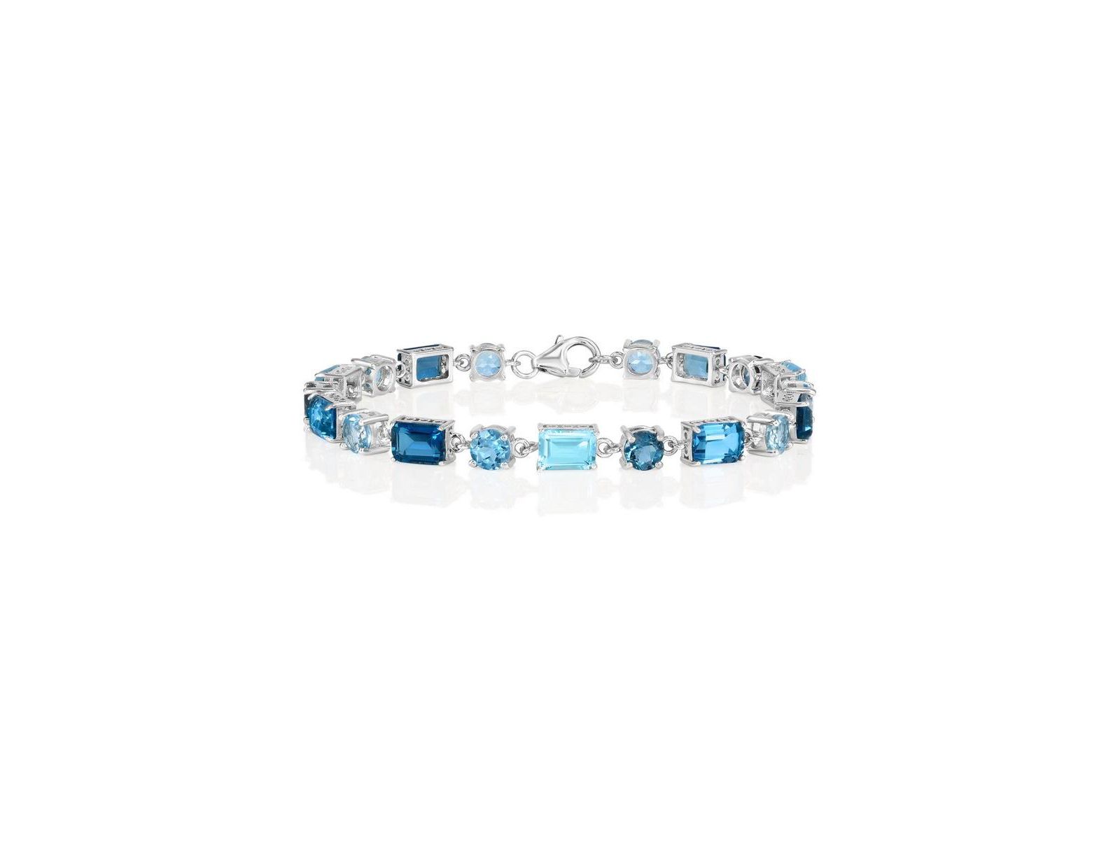 Simona Multi-Stone Bracelet in Sterling Silver