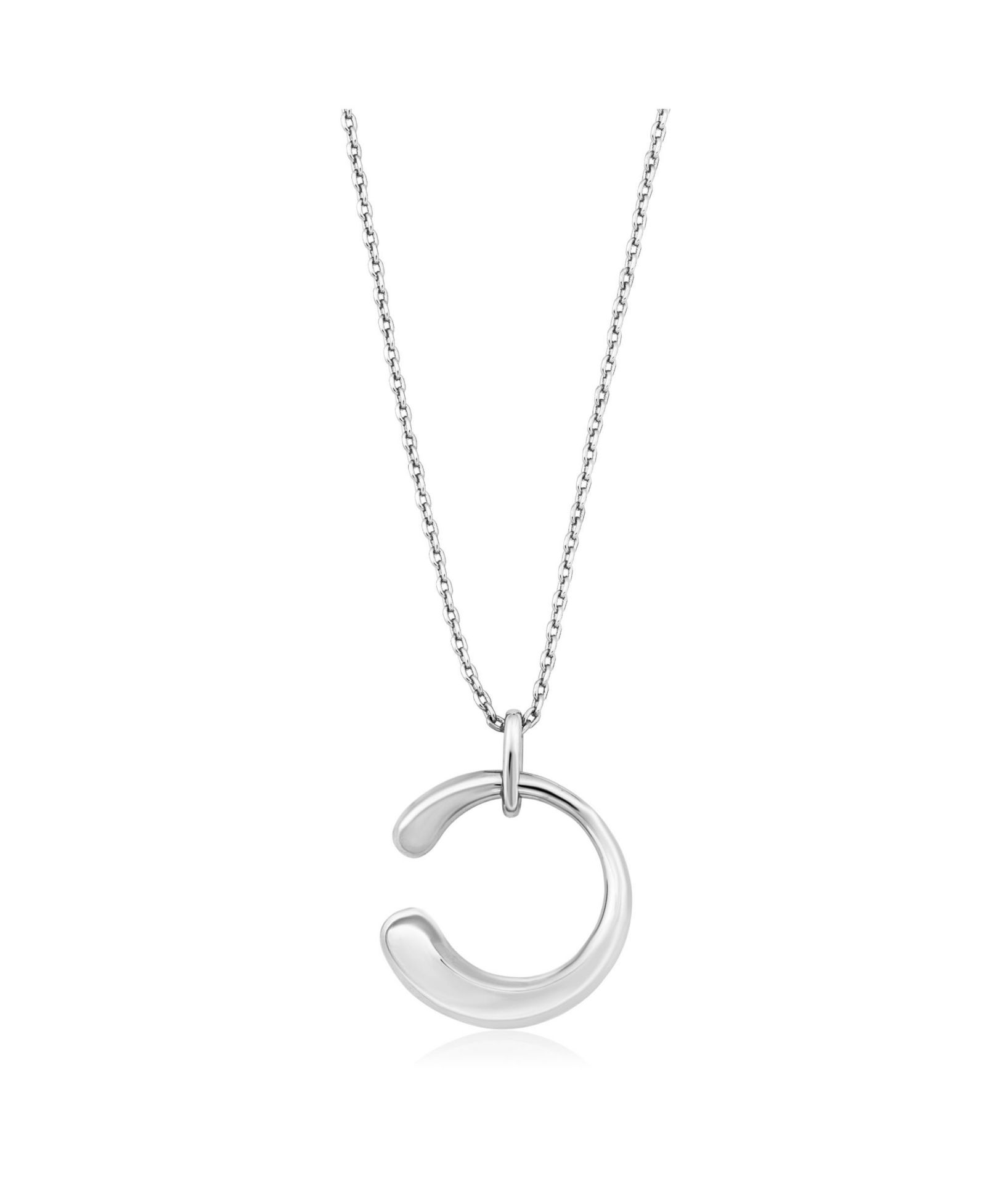 Ожерелье Simona Polished Puffed 'C' Design
