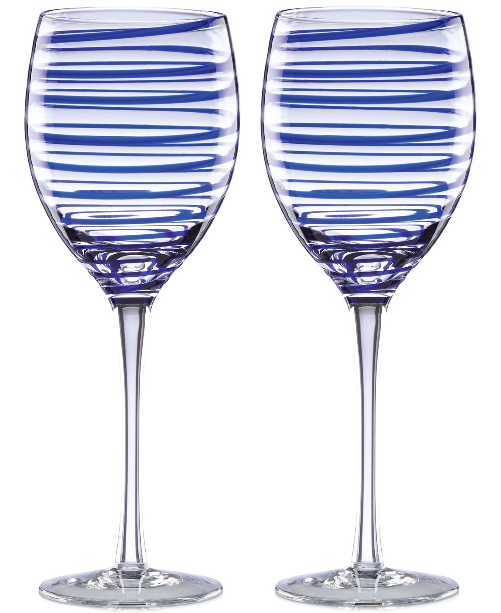 kate spade new york Charlotte Street Collection 2-Pc. Wine Glasses Set