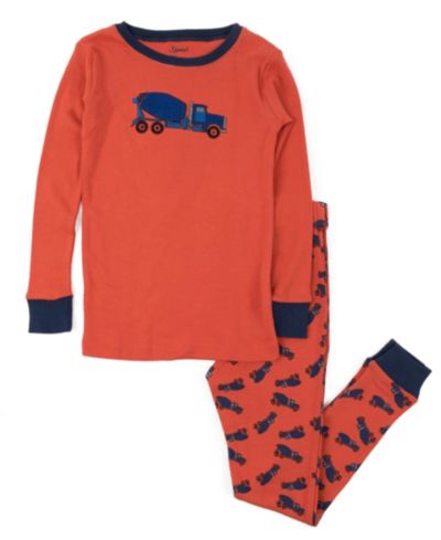 Cement truck orange