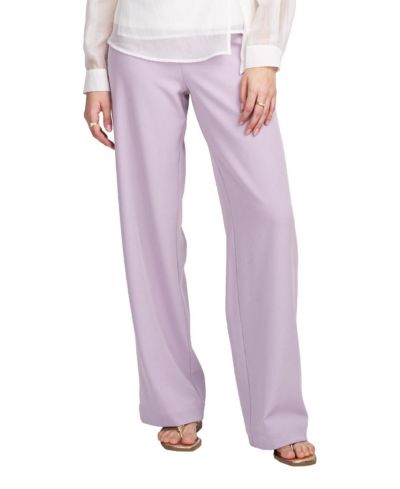 ELLE Collection Women's Woven Pant With Button
