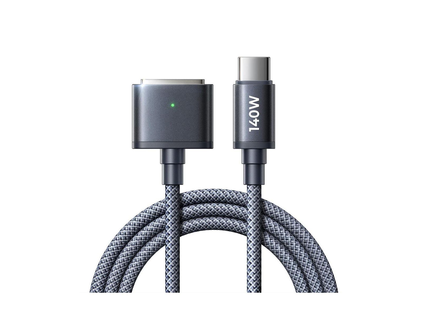 LISEN кабель USB-C на Magnetic 3 Cable 6.6 ft, 140W для зарядки MacBook