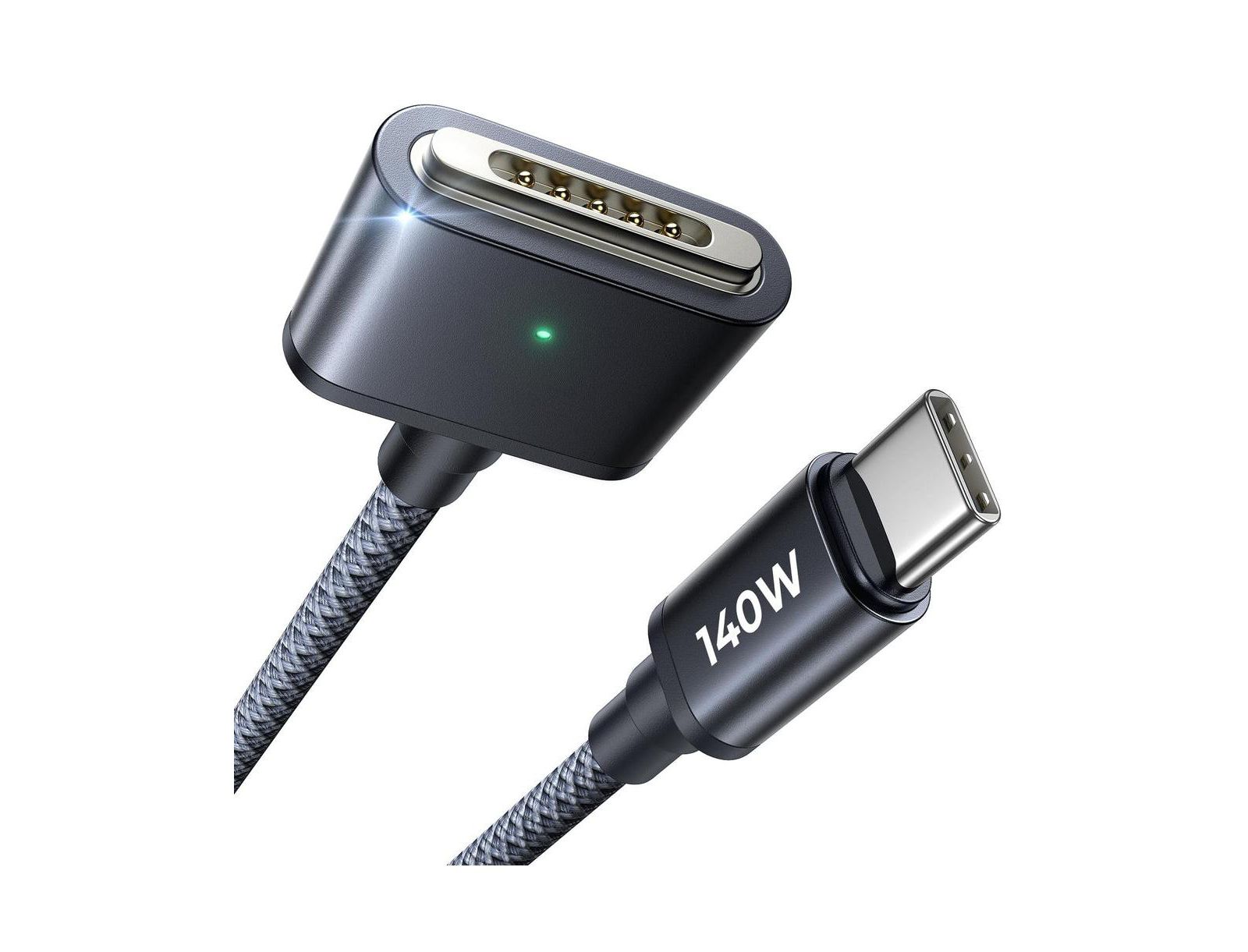 Кабель LISEN USB-C to Magnetic 3 Cable 140W Fast Charging for MacBook