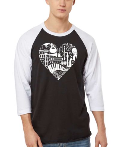 Мужская футболка Raglan-Sleeve с принтом LA Pop Art