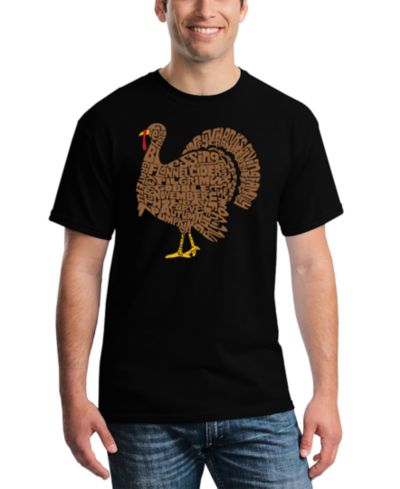 Мужская футболка LA Pop Art Thanksgiving Turkey Word Art