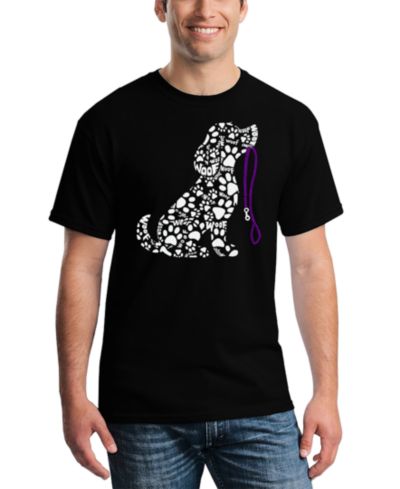 Мужская футболка LA Pop Art Dog Leash Word Art T-Shirt
