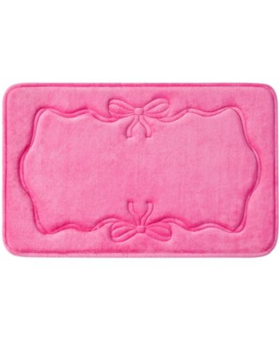 Коврик для ванной Juicy Couture Ribbon Border стеганый с эффектом памяти, 20" x 32"