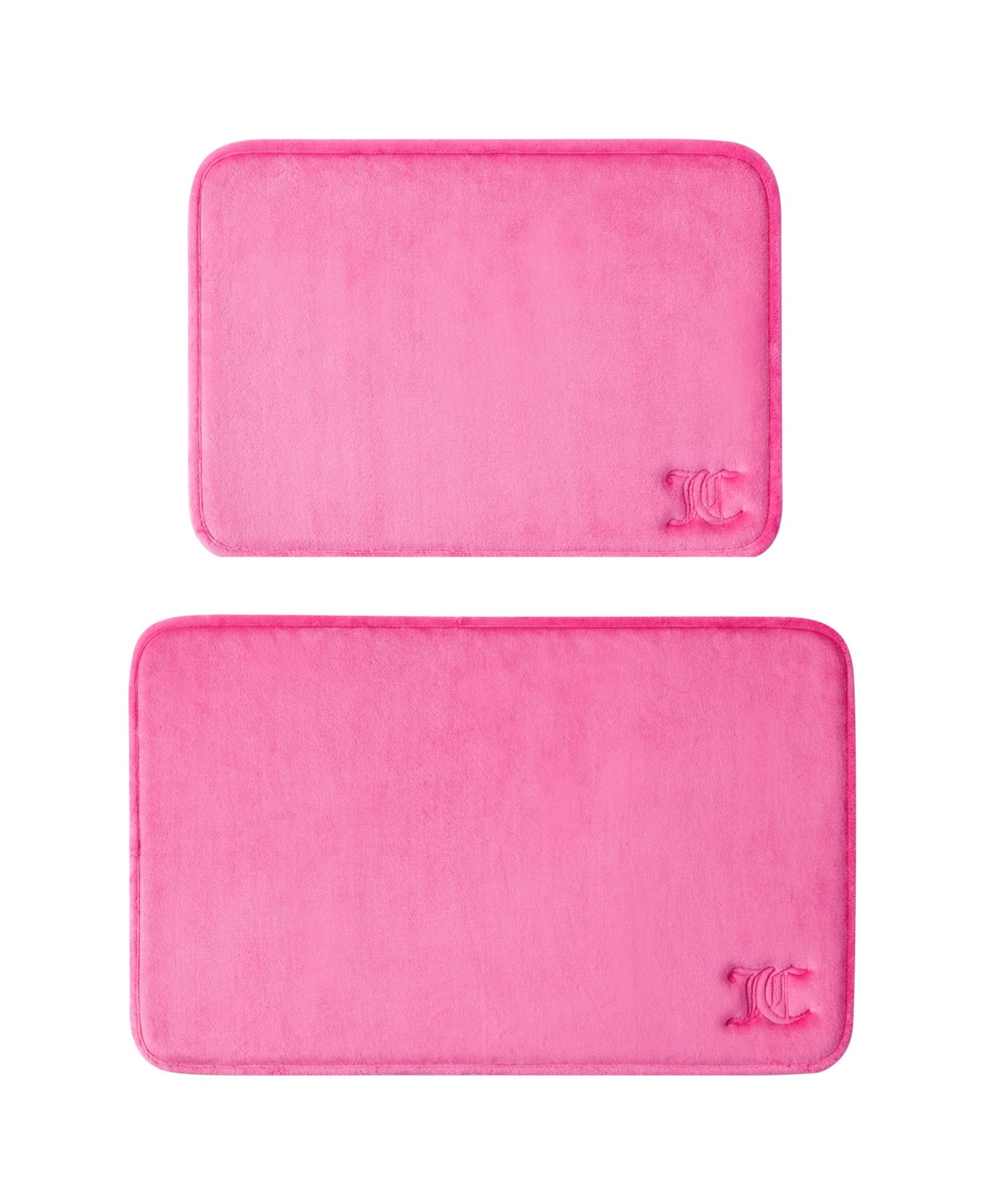 Juicy Couture Gothic Initials Quilted Memory Foam 2-Piece Bath Mat