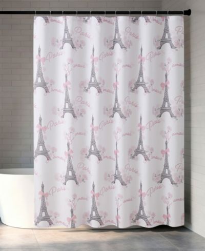 Creative Home Ideas 13-Piece Fabric Shower Curtain Set with Hooks, (70" x 72")