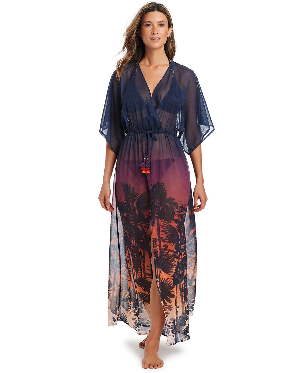 Женское платье Bleu by Rod Beattie Chiffon V-Neck Cover-Up