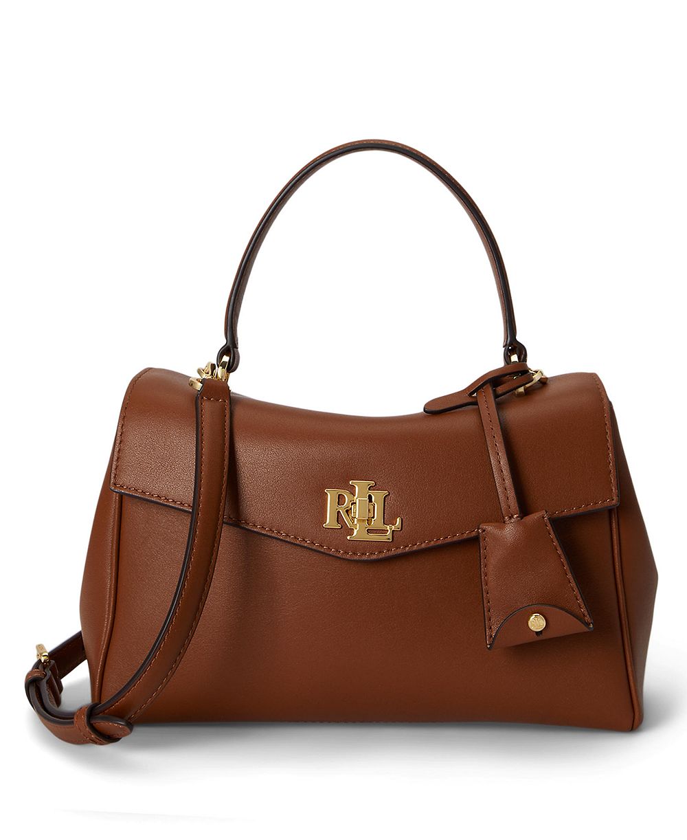 Lauren Ralph Lauren Farrah Leather Small Satchel Bag