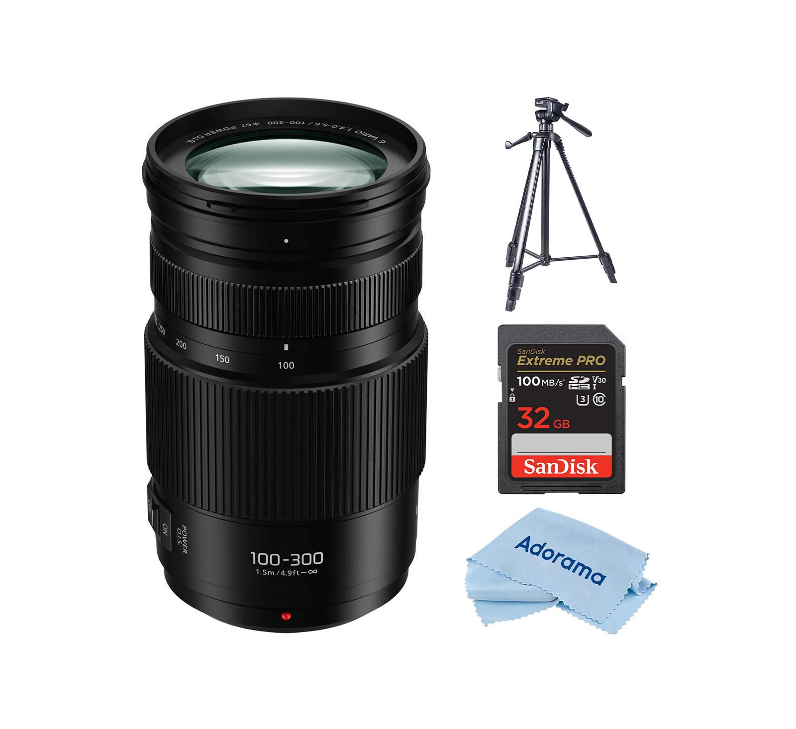 Объектив Panasonic LUMIX G Vario 100-300mm f/4.0-5.6 II для MFT с комплектом штатива