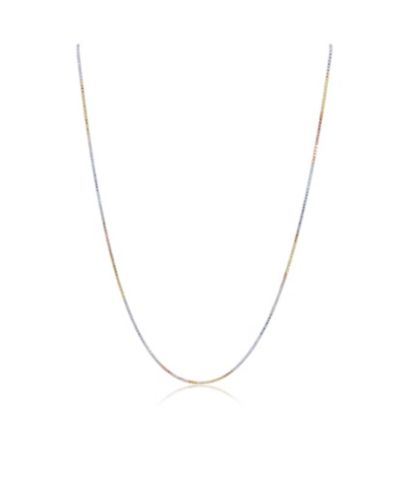 The Lovery Tricolor цепочка-ожерелье из стерлингового серебра с позолотой 14K