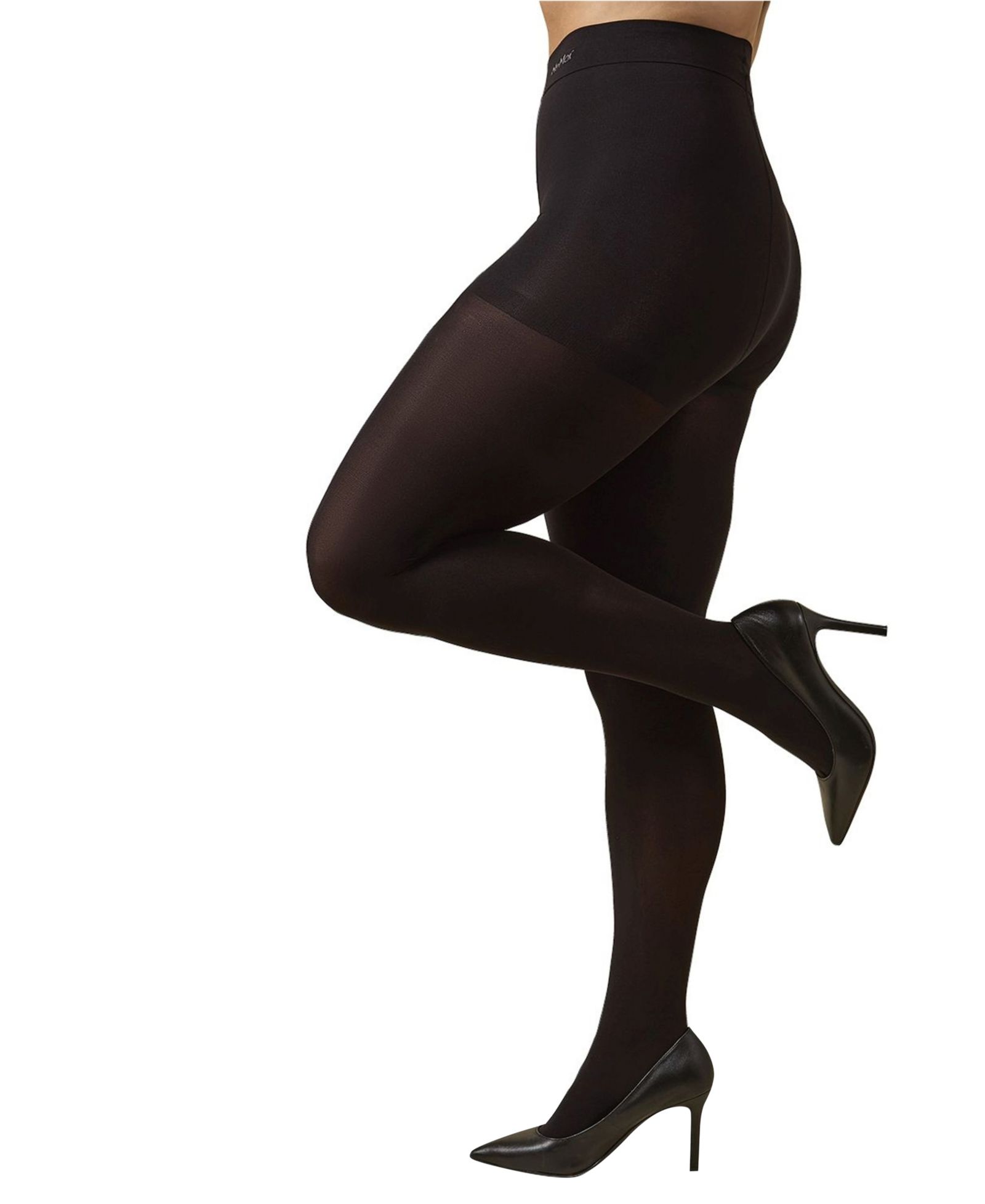 Женские колготки MeMoi Plus Size Microfiber Opaque Curvy Control Top