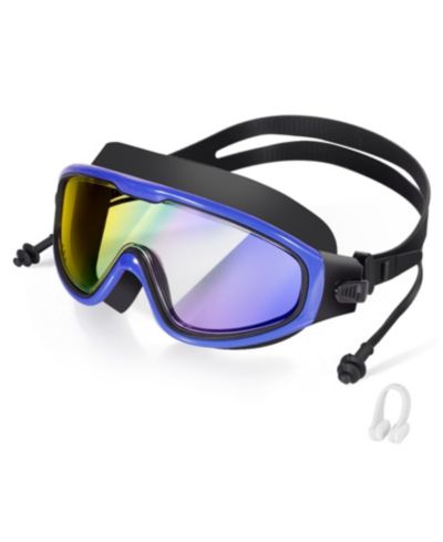 Dazzling mirror blue black frame