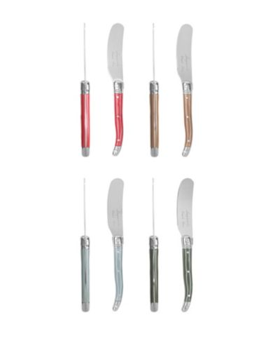French Home Holly Berry Laguiole 8-Piece Spreader Set