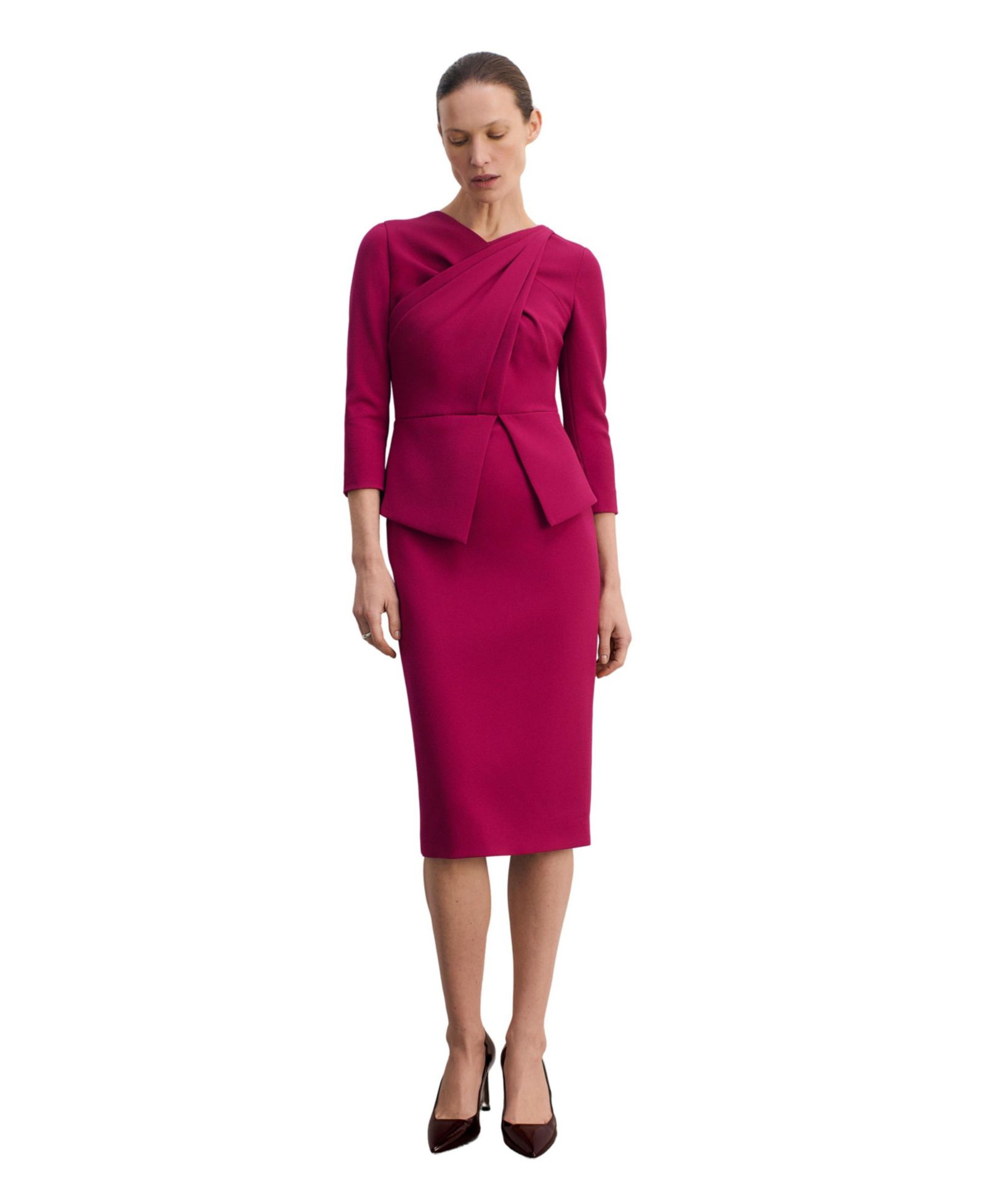 Женское миди-платье The Fold Alina Peplum