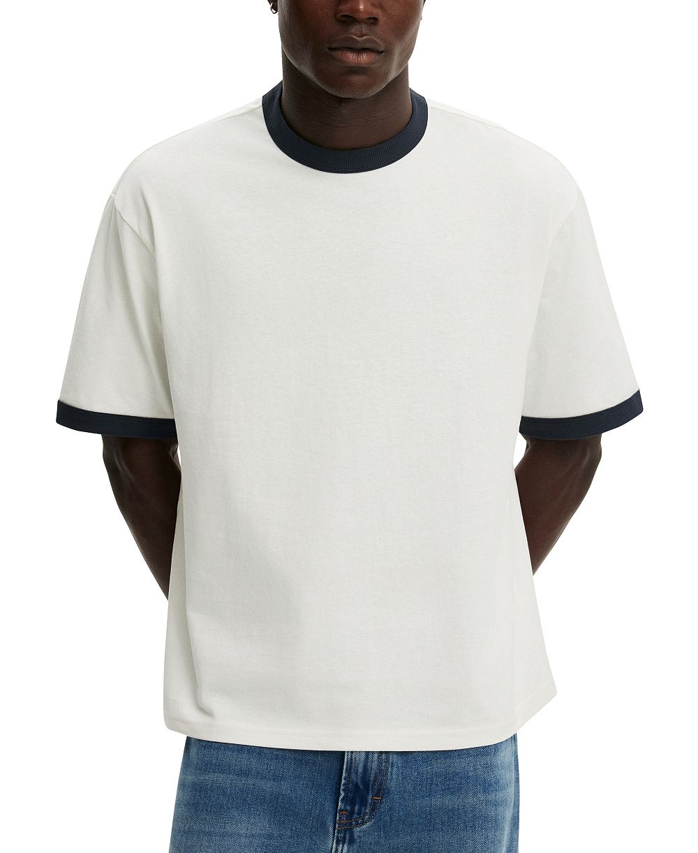 COTTON ON Men's Cropped Modern-Fit Short-Sleeve T-Shirt