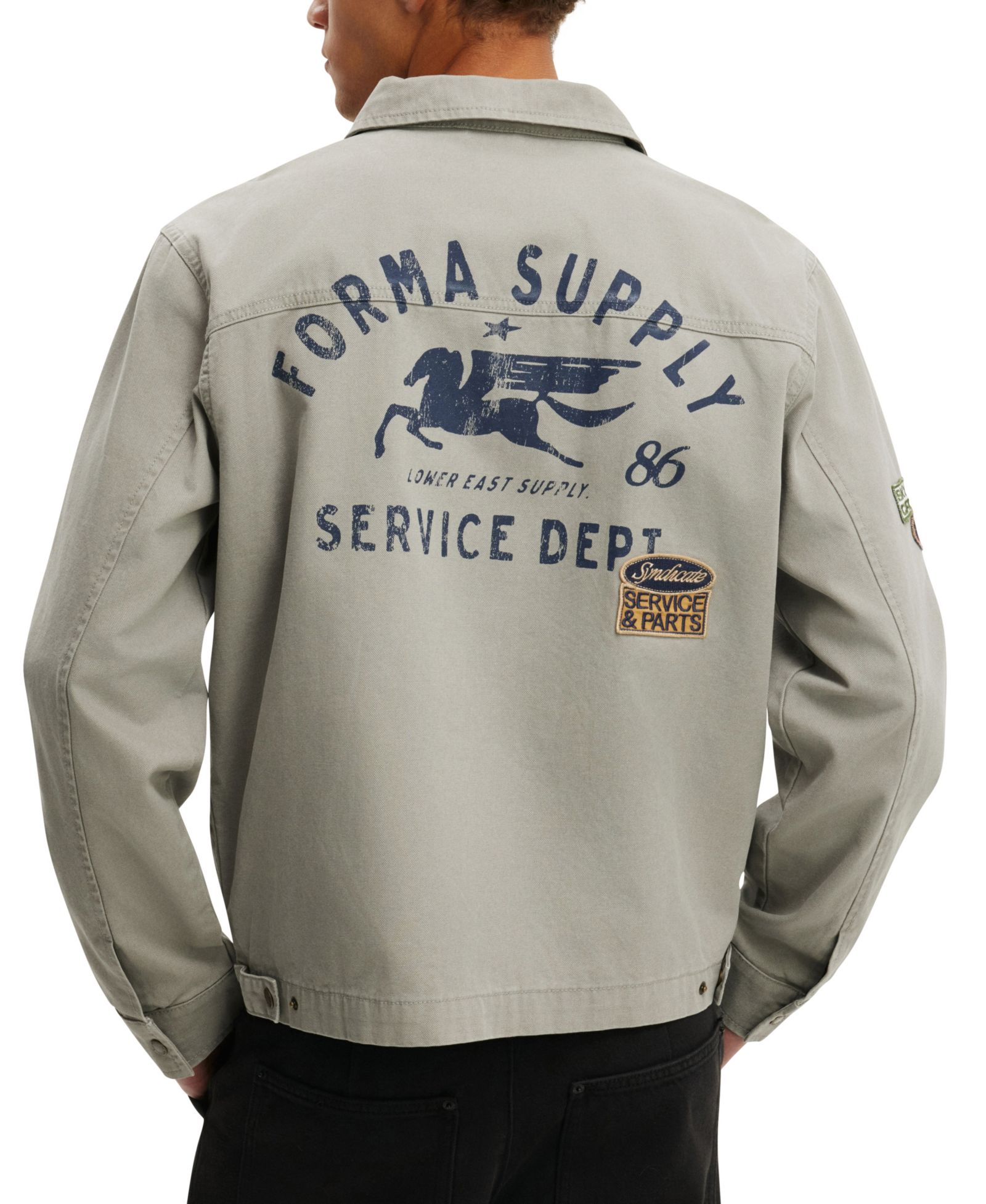COTTON ON Men's Garage Long-Sleeve Jacket