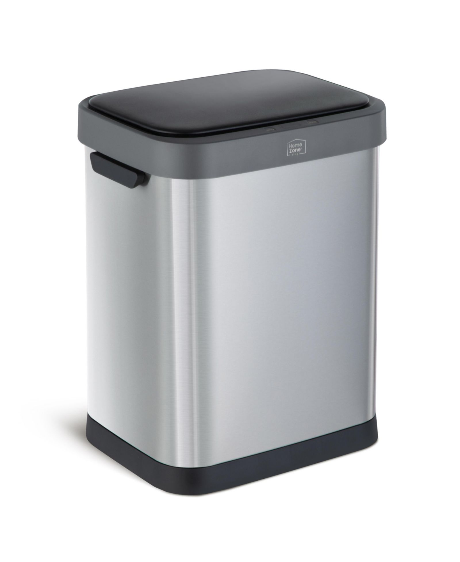 Home Zone Living 11 Gallon Sensor Kitchen Trash Can with Motion Sensor Lid and Touch Controls, Stainless Steel, Silver