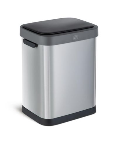 Home Zone Living 11 Gallon Sensor Kitchen Trash Can with Motion Sensor Lid and Touch Controls, Stainless Steel, Silver