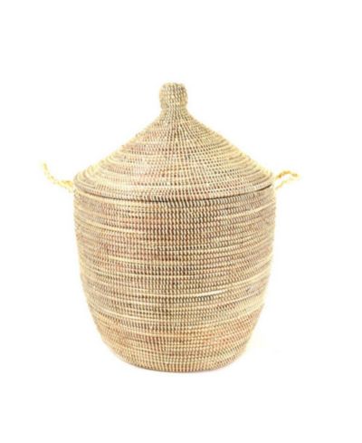 Mbare, Dou Lid Storage Monochrome Low Storage Basket