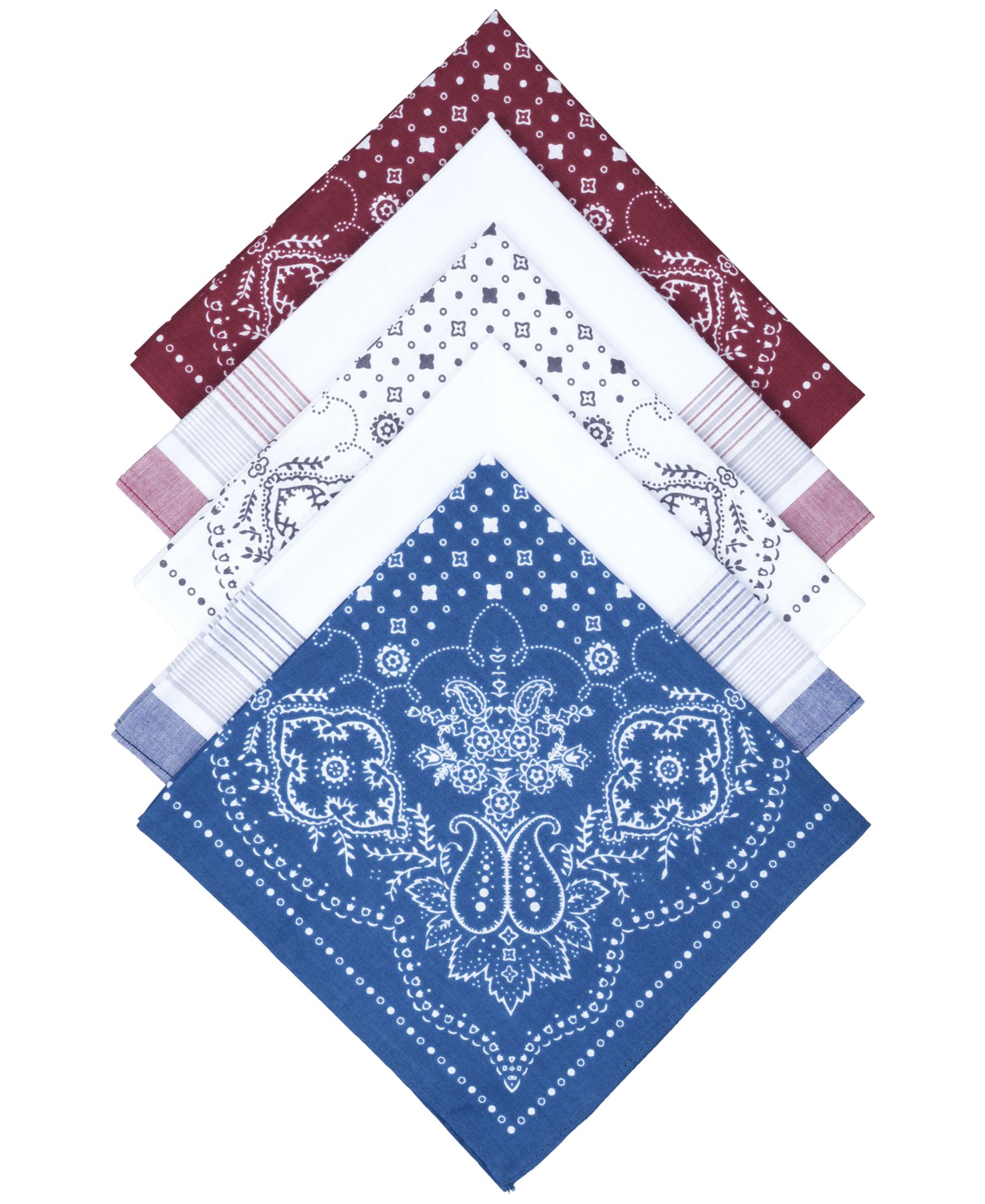 Club Room Men's 5-pk. Combination Patterned Handkerchiefs, Created for Macy's