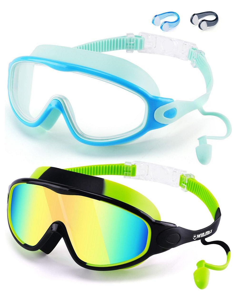 Очки для плавания GNUADZ Anti Fog UV Protection Mirror Lens, 2 шт.