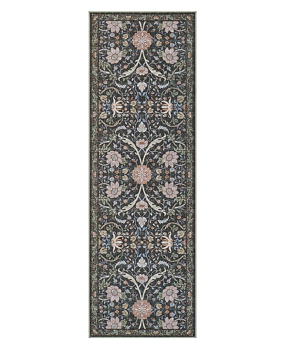 Hunter Abrabella Washable Non-Slip Printed Chenille Runner Rug, 72" x 24"